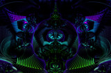 An Extraordinary Blacklight Render by vangoughs, abstract->fractal gallery