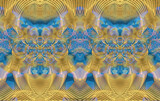 Gold and Blue Reminder by Flmngseabass, abstract gallery