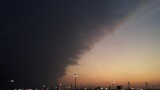 Creepy Cloud Rolling in Over Sunset by galaxygirl1, photography->sunset/rise gallery