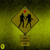 "Zombie Elopement Zone" by Jhihmoac, illustrations->digital gallery