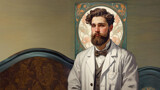 Art Nouveau in a lab coat #2 by Tzorben, computer-> a.i. gallery