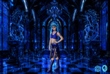 Aantaara in the Great Crystal Hall - AI by Jhihmoac, computer-> a.i. gallery