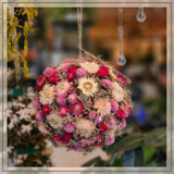 Dried‑Flower Kissing Ball (Pomander) by Flmngseabass, photography->flowers gallery