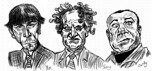 The Three Stooges by bfrank, illustrations gallery