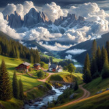 Alpine Valley.. by biffobear, computer->landscape gallery