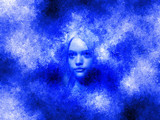 grunge-girl-2blue by IceMask, abstract gallery
