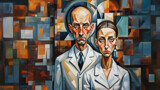 The Laboratory of Cubism #1 by Tzorben, computer-> a.i. gallery