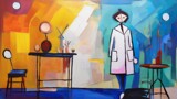 Lab Coat Painting #2 by Tzorben, computer-> a.i. gallery