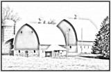 Twin Barns: Pencil Version by Starglow, photography->manipulation gallery