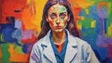 Lab Coat Painting #6 by Tzorben, computer-> a.i. gallery