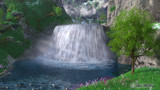Cwm Waterfall by Akeraios, computer->landscape gallery