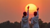 Sunrise and lab coats: 1 by Tzorben, computer-> a.i. gallery