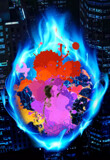 There's a Fire Downtown. by Flmngseabass, abstract gallery