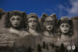 "Mount Hushmore" - AI by Jhihmoac, computer-> a.i. gallery