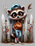 Casual Wacky Raccoon by danika, computer-> a.i. gallery