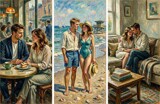 Togetherness - A Triptych by mesmerized, computer-> a.i. gallery