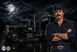 "The Trucker" - AI by Jhihmoac, computer-> a.i. gallery