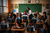 Mrs Prewsky's Math Class by casechaser, computer-> a.i. gallery