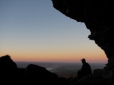 Sunset from a cave high in the Stirling Ranges by black_samvara, Photography->Nature gallery