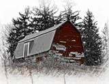 Old, Old Barn on a Hill by Starglow, photography->manipulation gallery