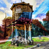 Colored Water Tower by Flmngseabass, photography->manipulation gallery