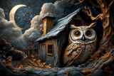 The Barn Owl by casechaser, abstract->surrealism gallery
