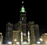 Clock tower in Mecca by night. by sahadk, photography->architecture gallery