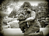 A Boy And His Dog by Flmngseabass, photography->sculpture gallery