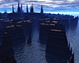 Blue Sunset by ryzst, Computer->Landscape gallery