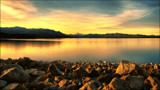 Pukaki Golden Glow by LynEve, photography->sunset/rise gallery