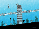 The Leaning Tower of Pisa by vladstudio, Illustrations->Digital gallery