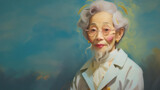 Wisdom in a Lab Coat #6 by Tzorben, computer-> a.i. gallery