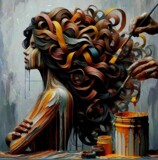 Getting Her Hair Done by mesmerized, computer-> a.i. gallery