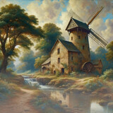 There's an old Mill by biffobear, computer->landscape gallery