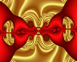 Gold and Red Satin by Frankief, Abstract->Fractal gallery