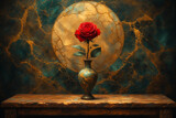 A Rose In A Kintsugi World by casechaser, computer-> a.i. gallery
