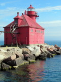 Sturgeon Bay Harbor Light in Wisconsin by Pistos, photography->lighthouses gallery