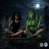 At the Graveyard - AI by Jhihmoac, computer-> a.i. gallery
