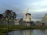 Windmill by DixieNormus, Computer->Landscape gallery