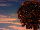 A Mandelbulb Tree at Sunset. by LynEve, abstract gallery